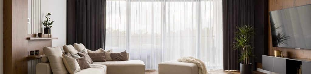 Separatiestoffen - Brandvertragende gordijnen - vlamvertragende gordijnen